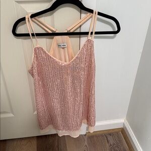 Grace Karin Blush Sequin Strappy Top